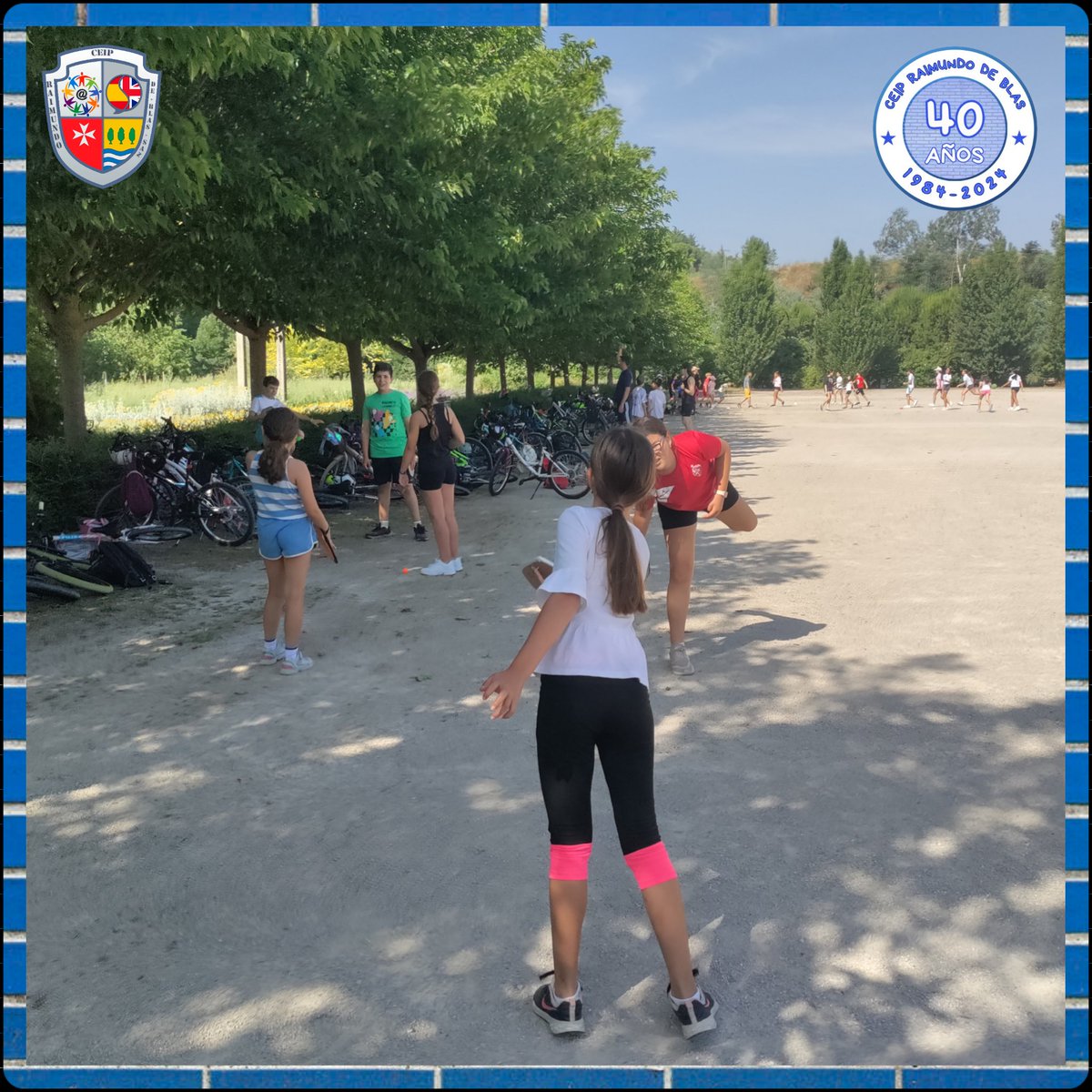 CEIPRaimundo's tweet photo. El alumnado de 5° y 6° de #PRI gracias a la #PolicíaLocal y @proteccioncivil de @AytoArroyo realiza una ruta #Cicloturista🚲 hasta el parque del Socayo y realizan actividades de
#Orientación🧭
#Gobas ✋🏻🥎🤚🏻
#Bolos y #Chapas 🎳
#Béisbol ⚾
#AlColeEnBici🚴🏼🚴🏼♂️
#SoyDelRaimundo https://t.co/BXBgnwqIFy