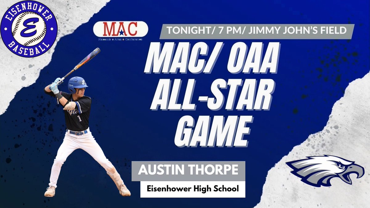 Don’t forget that tonight is <a href="/AThorpe_01/">Austin Thorpe</a> ‘s BIG NIGHT to show off his talents to the entire MAC/OAA Community!!! Wear your Eagle gear and root Austin on!!!! Go Getum Austin, you have already made us Proud!!!! <a href="/MAC_OAA_ASG/">MACvsOAAallstar</a> <a href="/MacombMonarchs/">Macomb Athletics</a> <a href="/ColdWeatherBats/">Cold Weather Bats</a>
