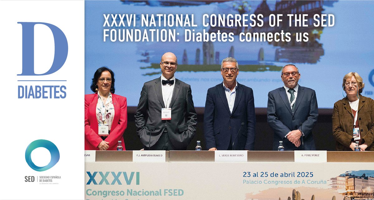 #RevistaDiabetes 📰 A review of the most highlighted contents of #SEDiab2025:
🔹 Regenerative therapies and new models of care
🔹 Technology, AI, and the national T1D registry
🔹 Emotional health, gender perspective, and education

💬 “A Congress that connected realities,