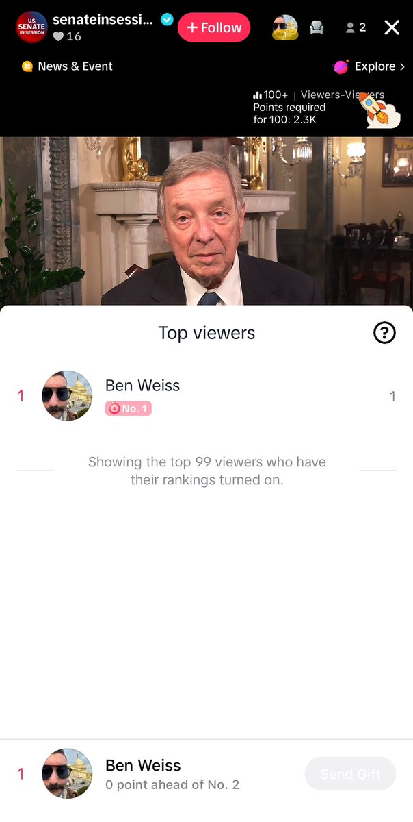 Not sure where Dems are getting some of these Qs for their live “ask me anything” stream rn — they’ve referred to several TikTok questions so far but I’m currently the only one tuned in (peep the top viewer badge)
