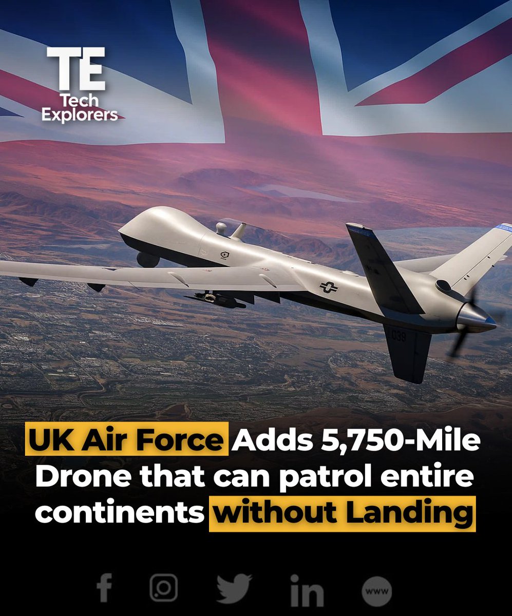 themestimes's tweet image. The Royal Air Force (RAF) has officially brought the Protector RG Mk1 drone into service, marking a historic milestone in British defense aviation. 

#ProtectorDrone #UKDefense #RAF #UnmannedAviation #MilitaryTechnology