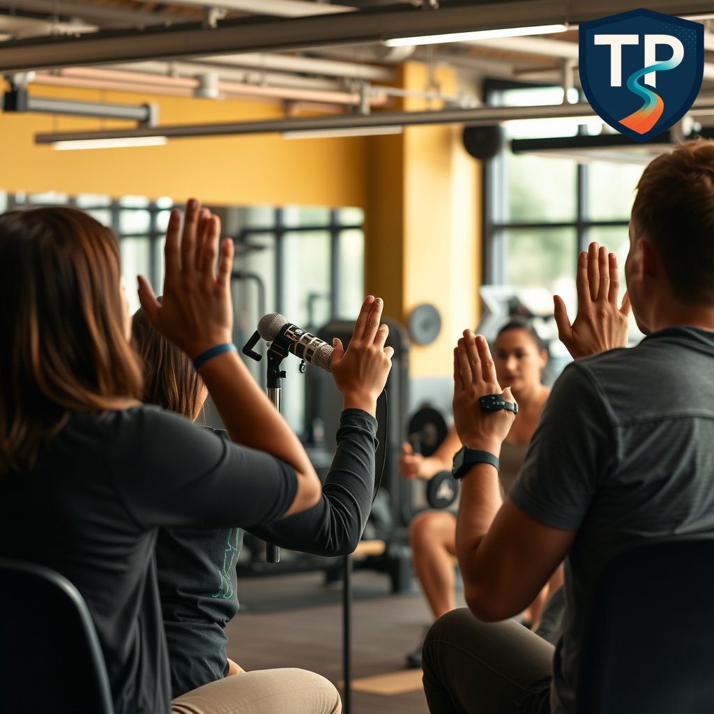 TrustPath_AI's tweet photo. Social Post Text 3, Conversational Engaging
💬 Let's chat. If you could create your perfect gym-focused podcast, what topics would you like the AI to explore. 

🤔 Would you delve into the science of muscle growth, or venture into vegan nutrition for athletes. Imagine the co https://t.co/p2H3CaF4Fg