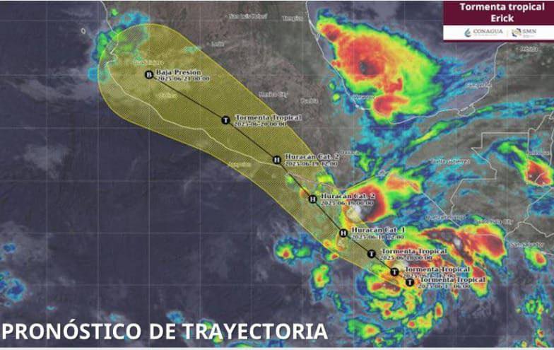 💨Guerrero activa protocolos por tormenta tropical “Erick”🌧️

La gobernadora Evelyn Salgado informó que se mantienen activos los protocolos de Protección Civil ante la evolución de “Erick”, que avanza hacia el estado y podría intensificarse.