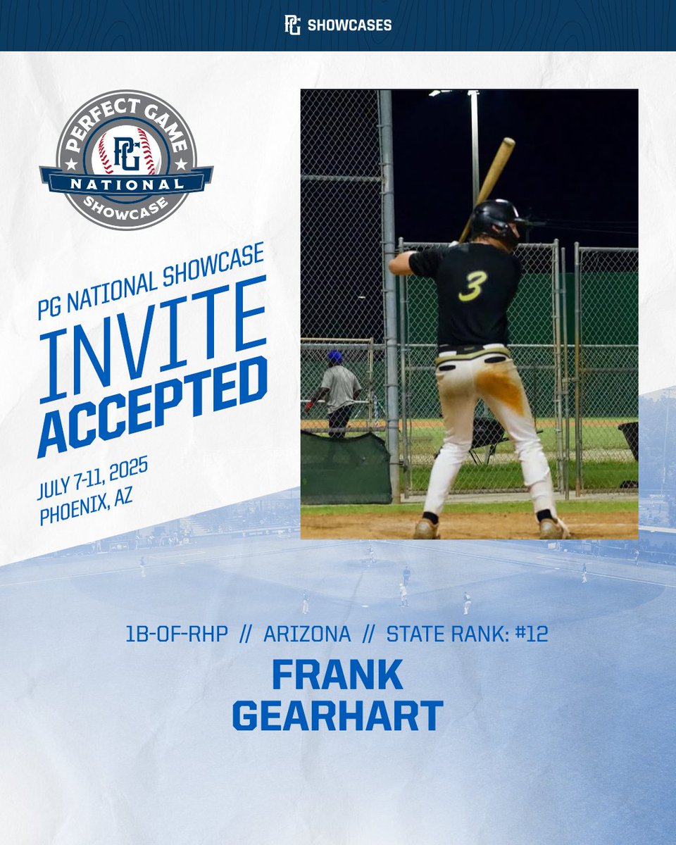 PG_FourCorners's tweet image. NATIONAL SHOWCASE INVITE ACCEPTED ⚾️
@Frankgearhart2 X #PGNational