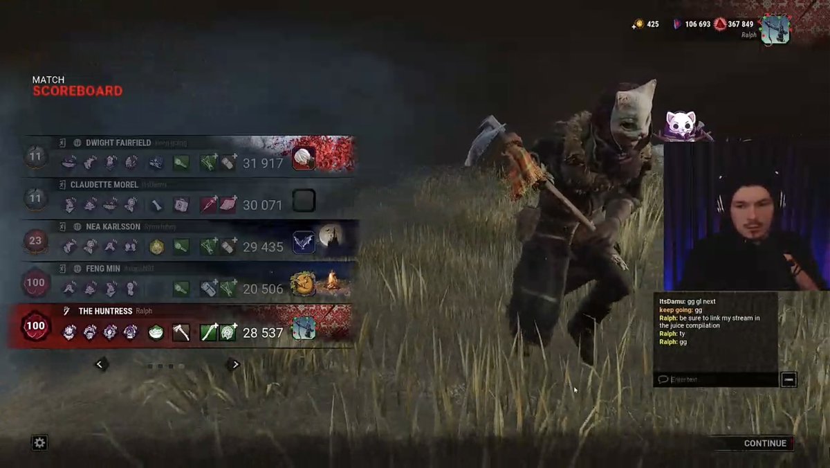 Symxphny's tweet photo. Sorry Ralph, but we had to sweat 😭
#dbd #compdbd https://t.co/2DdzjCmB7y