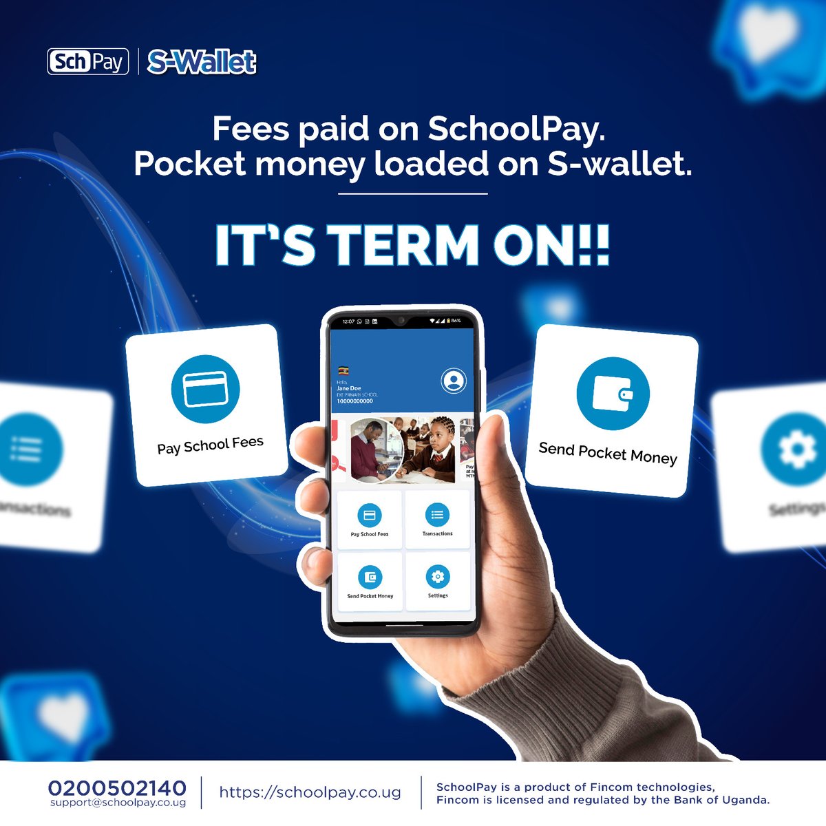 schoolpay_ug's tweet image. Its Term On!! don’t let your school get left behind.
#Swallet #DigitalPocketMoneySolution #SmartCards #SchoolPay.