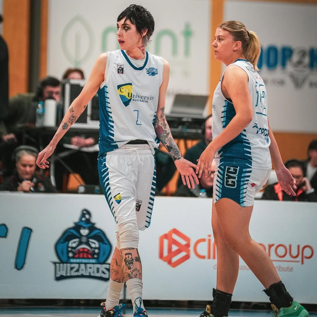 Australian basketball player Caitlin Cunningham likes to wear Joker-inspired makeup during games, as there are no makeup restrictions in Australian basketball leagues