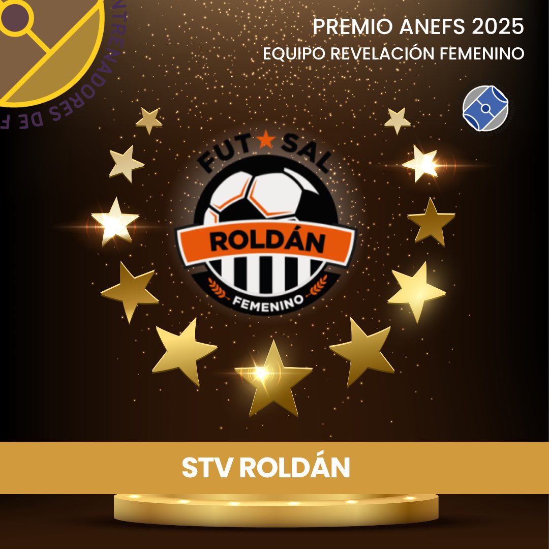 Nuestro club ha sido nombrado como “Equipo Revelación Femenino” en los Premios ANEFS 2025.

Gracias a <a href="/Anefs/">ANEFS</a> por el galardón👏

#STVRoldan