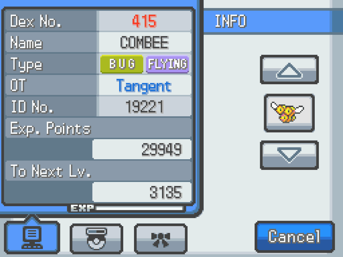 A full odds shiny Combee I found during the Thursday Bug Catching Contest on Pokemon HeartGold, taking 9238 random encounters. This shiny Pokemon was encountered on the 18-May-2025.

#ShinyPokemon #ShinyHunting #Pokemon #Shiny #FullOdds #HeartGold #SoulSilver