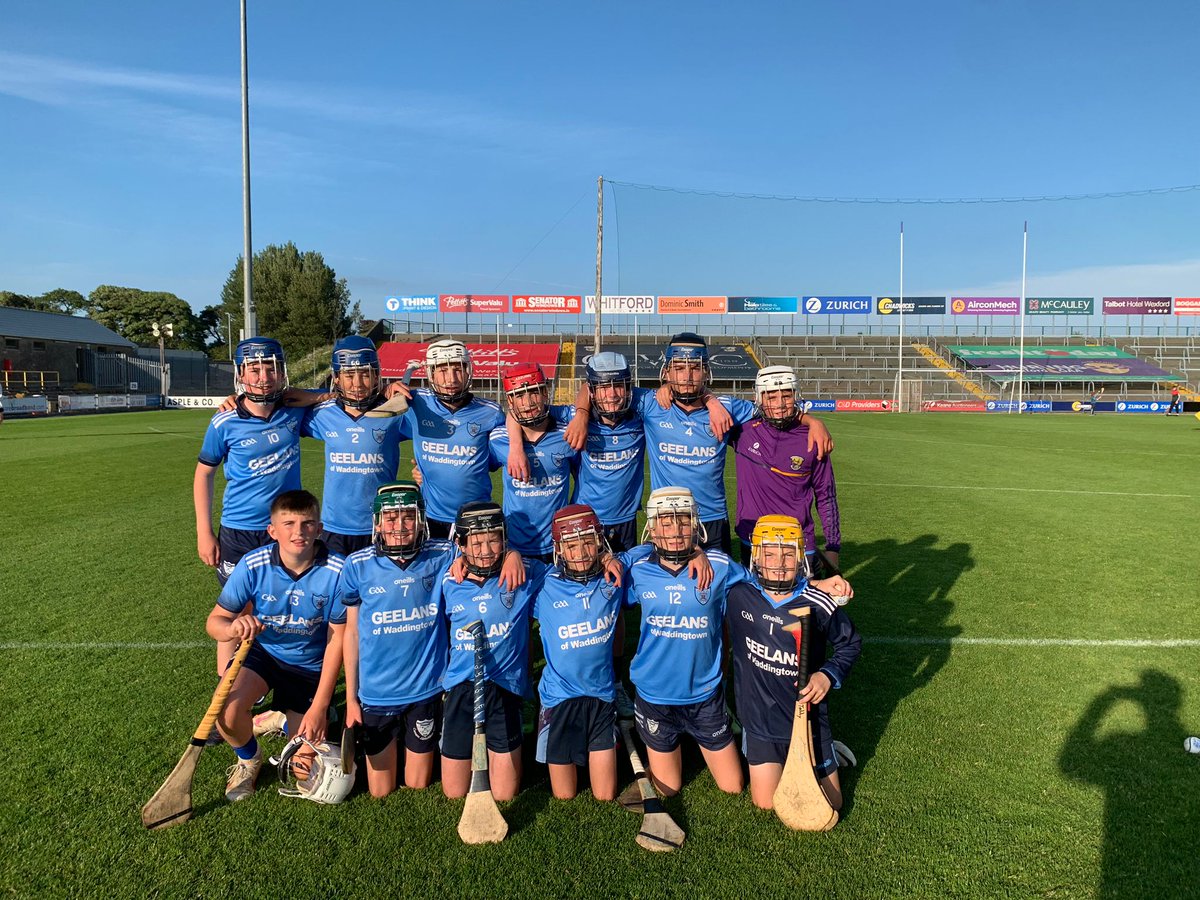 RathanganNS's tweet photo. Congratulations to our mini sevens boys who captured the crown this evening in Wexford Park. A great way to sign off for our 6th class boys. Commiserations to @scoilnaomhbride who contributed to a cracking game of a fantastic standard. @RackardLeague @StAnnes_GAA https://t.co/zeYk98C7dT