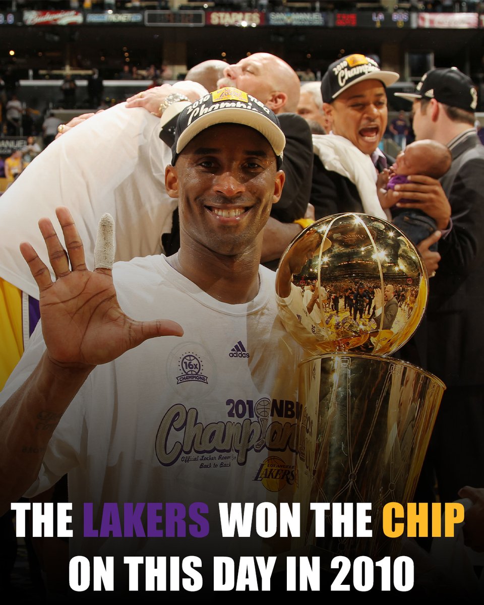 SLAMonline's tweet photo. June 17, 2010 will always be a special date in Los Angeles. This squad was special. 💜💛 https://t.co/NKGkrEBw1E