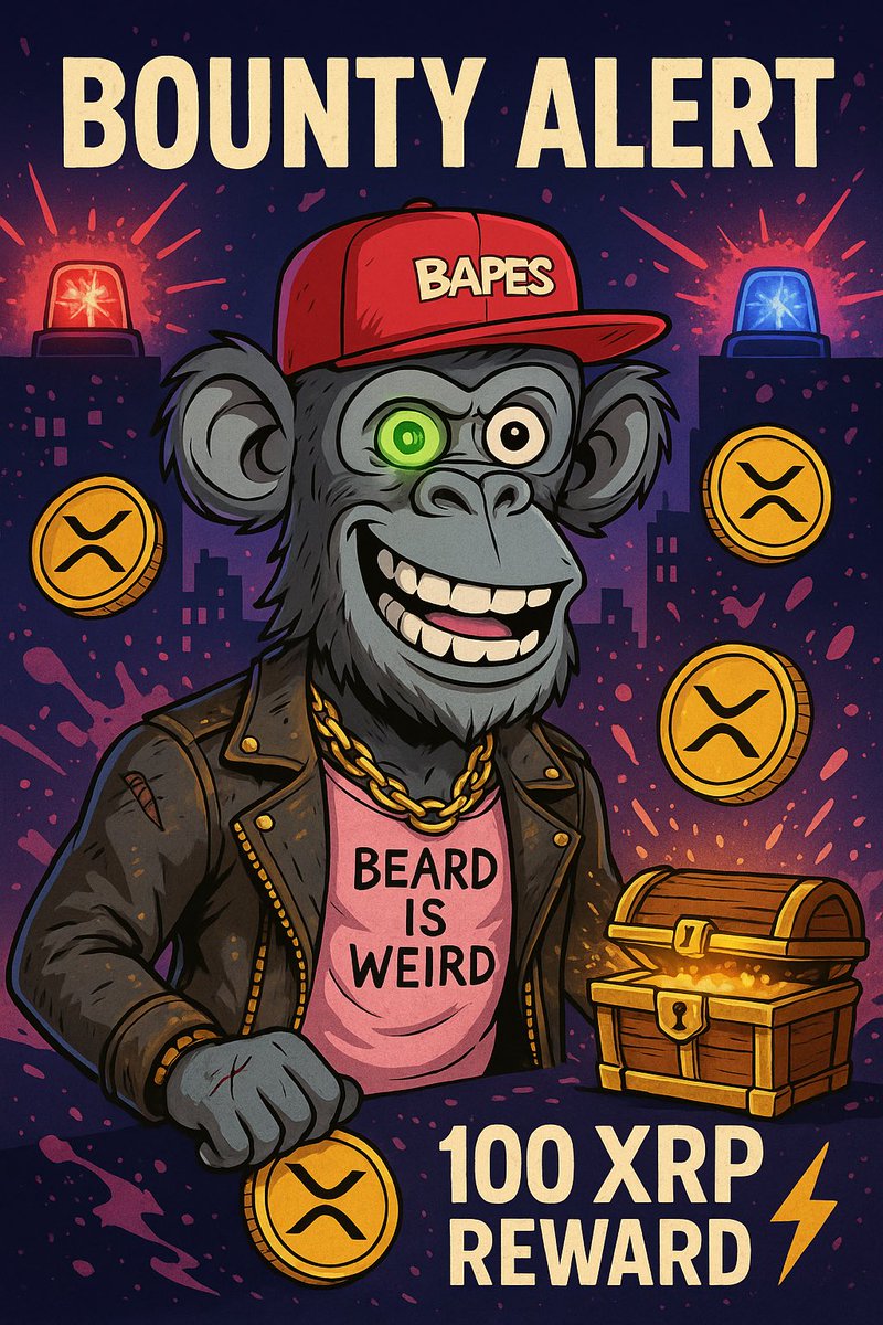 BASocietyXRP's tweet photo. 🚀🚀FLASH BOUNTY🚀🚀
First person to 10 mints gets 30 XRP!!!
⬇️⬇️⬇️⬇️⬇️⬇️⬇️⬇️

🚨MINT PROMO🚨

Just 52 mints away from hitting 700 total!
Top minter = the one with the most mints during this stretch 🏆

💸 Prize: 100 XRP to the top minter of the next 52 mints!
Go ape. Stack NFTs. Claim the throne 🦍👑

#BAPES #XRPL #NFTs #BeardedApeSociety #giveaway

Mint👉 https://t.co/FcQm6O9hxj