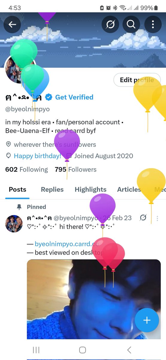 byeolnimpyo's tweet photo. balloon day aaaaaaahhhh 💙🤍💙🤍🥹 ang wish ko ay SS10 tix HAHA https://t.co/2uCaMmebsl