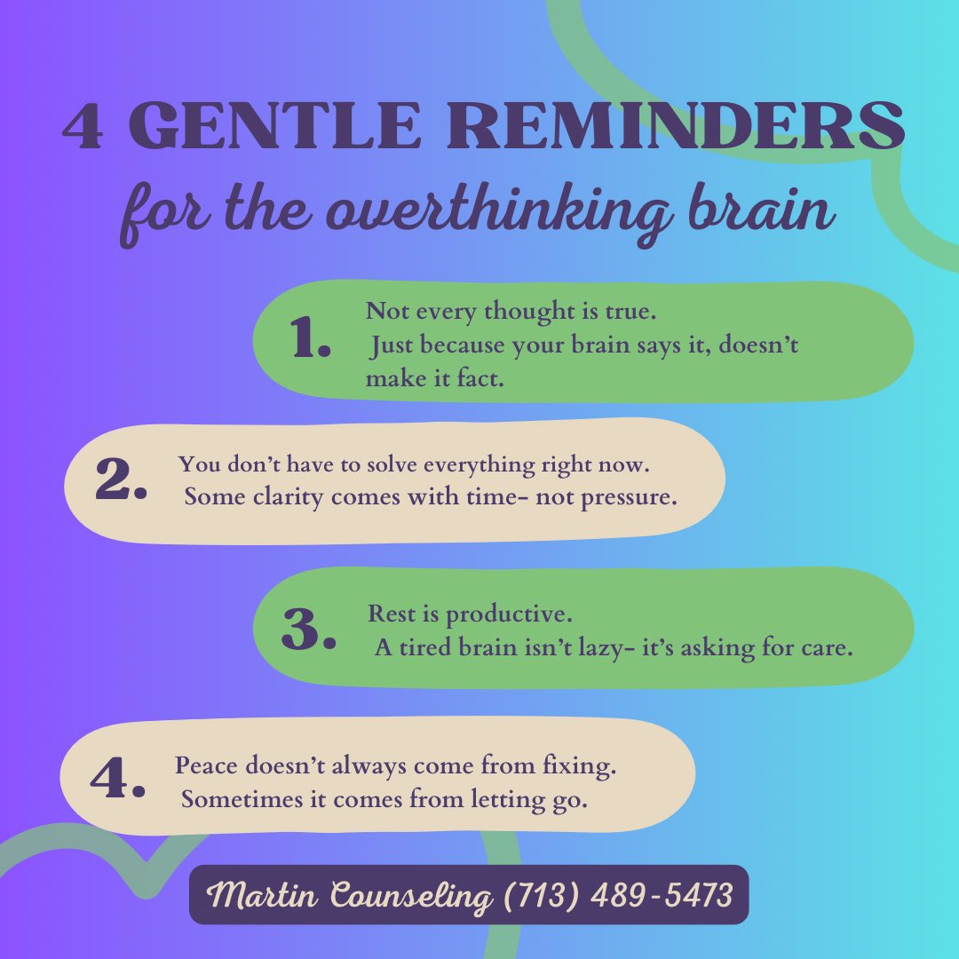 KatyTherapy's tweet photo. 🧠 If your mind feels like it's running marathons while your body’s standing still, you’re not alone. We're here to help untangle the noise and get you back on track. 💬

📍 Katy &amp; Conroe, TX
📱 (713) 489-5473 (Call or Text)
📧 Info@HoustonLPC.com
🔗 https://t.co/DfbnQ2ysfh https://t.co/54drlEAMIS