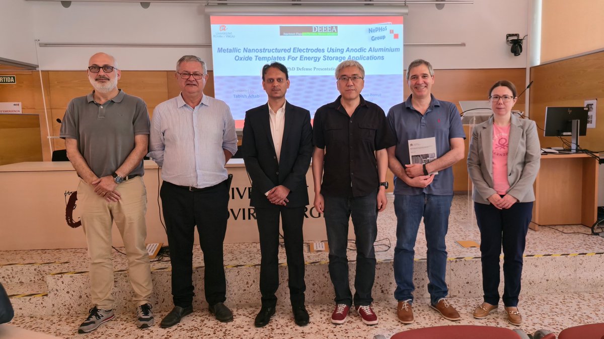 Very proud to announce the successful PhD defense of Dr. Tabish Aftab, the newest doctor from our group!
It has been a real pleasure to co-supervise his thesis together with Prof. Josep Ferré-Borrull. <a href="/universitatURV/">Universitat Rovira i Virgili</a>   <a href="/COST_NETPORE/">NETPORE</a> 
Congratulations, Tabish — well deserved! 👏