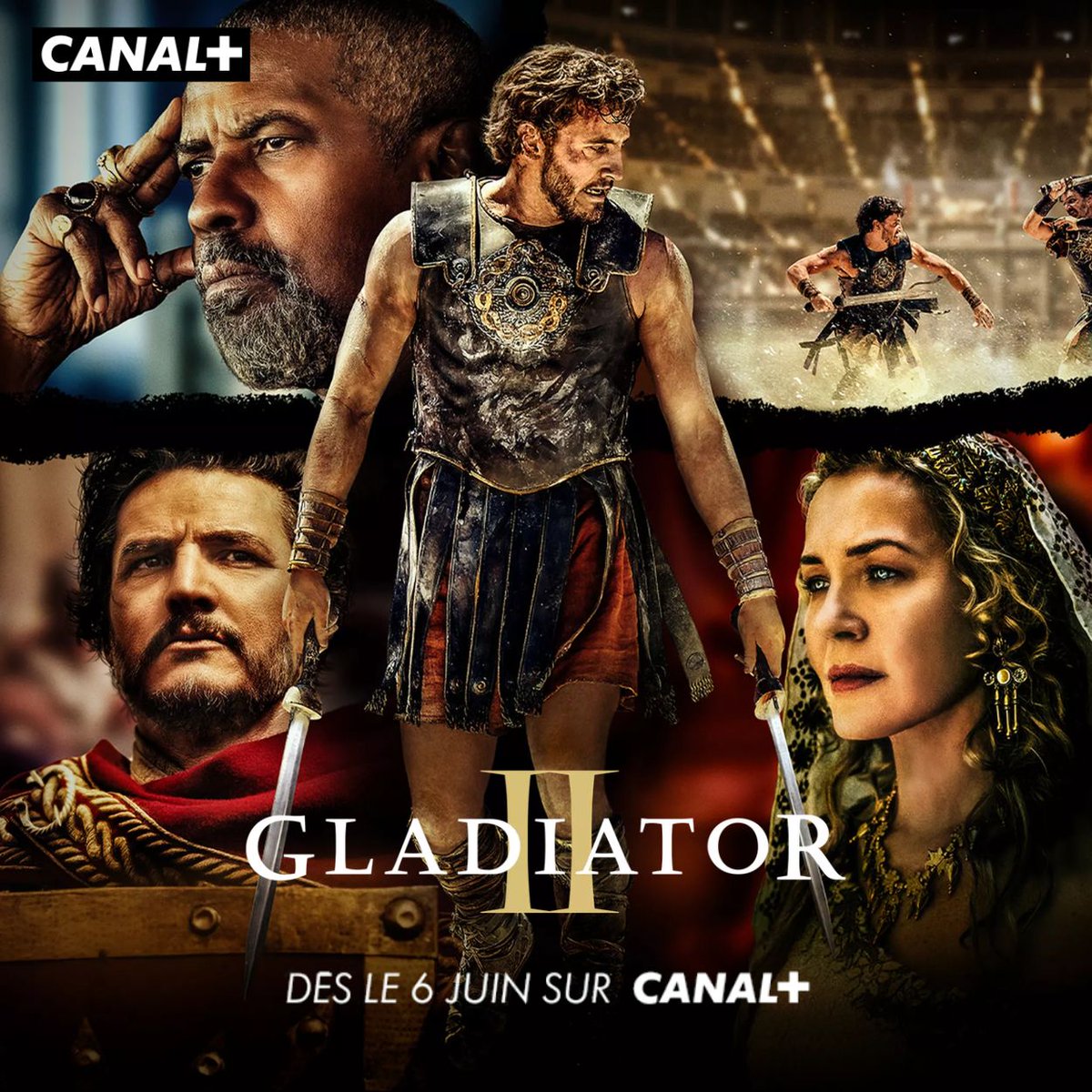 En juin sur CANAL+ ne manquez pas des combats épiques dans les arènes du Colisée avec GLADIATOR II !

sur @‌Canal+ Caraïbe directement sur votre décodeur TV Orange 📺 🧡RDV sur le canal 51 pour en profiter !