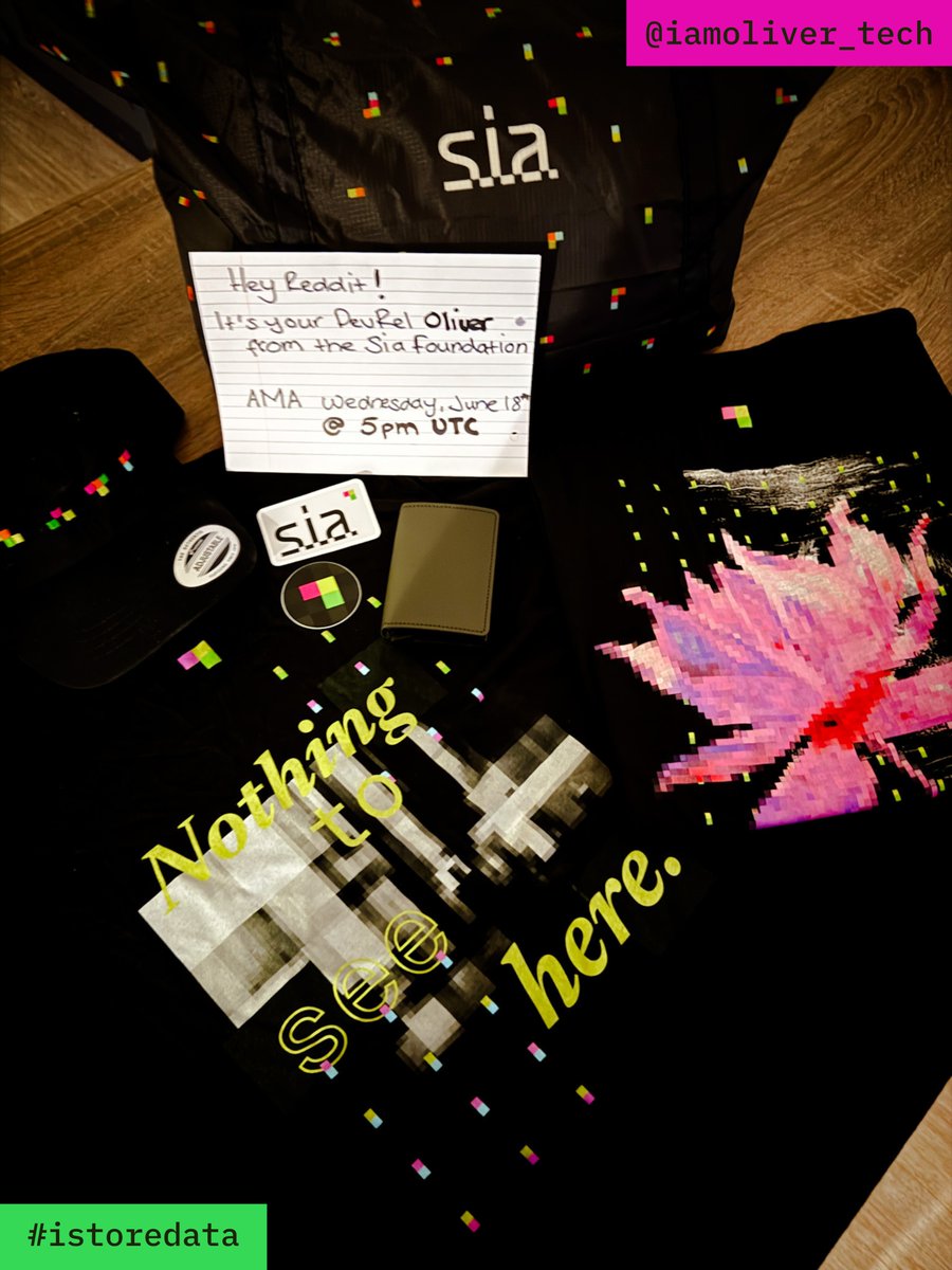 Join us tomorrow at 5PM UTC (12PM EST, 9AM PT) to learn about the new Sia brand with <a href="/iamoliver_tech/">Oliver</a> 

Then hop over to our r/siacoin for an AMA + your chance to win Sia swag 🎁