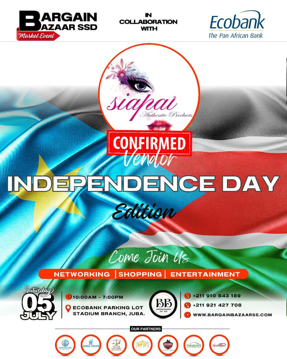 Siapai Authentic Products ๐ธ๐ธ (@siapais) on Twitter photo We are confirmed Vendors <a href="/bargainbazaarss/">Bargain Bazaar Initiative ๐ธ๐ธ</a>, mark your calendar, Saturday July 5th. #SSOX We are confirmed Vendors <a href="/bargainbazaarss/">Bargain Bazaar Initiative ๐ธ๐ธ</a>, mark your calendar, Saturday July 5th. #SSOX