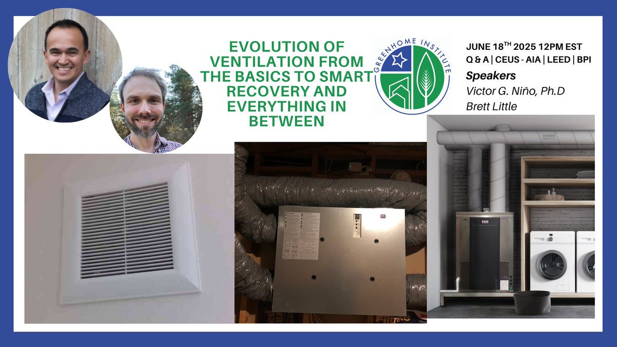 buildequinox's tweet photo. 📣 Free CEU Webinar Alert! 📣

Join us for an insightful webinar: "Evolution of ventilation from the basics to smart recovery and everything in between" Link below for more information and it register. 

https://t.co/eDF6xoGzF3 https://t.co/2hX6ilIzrs