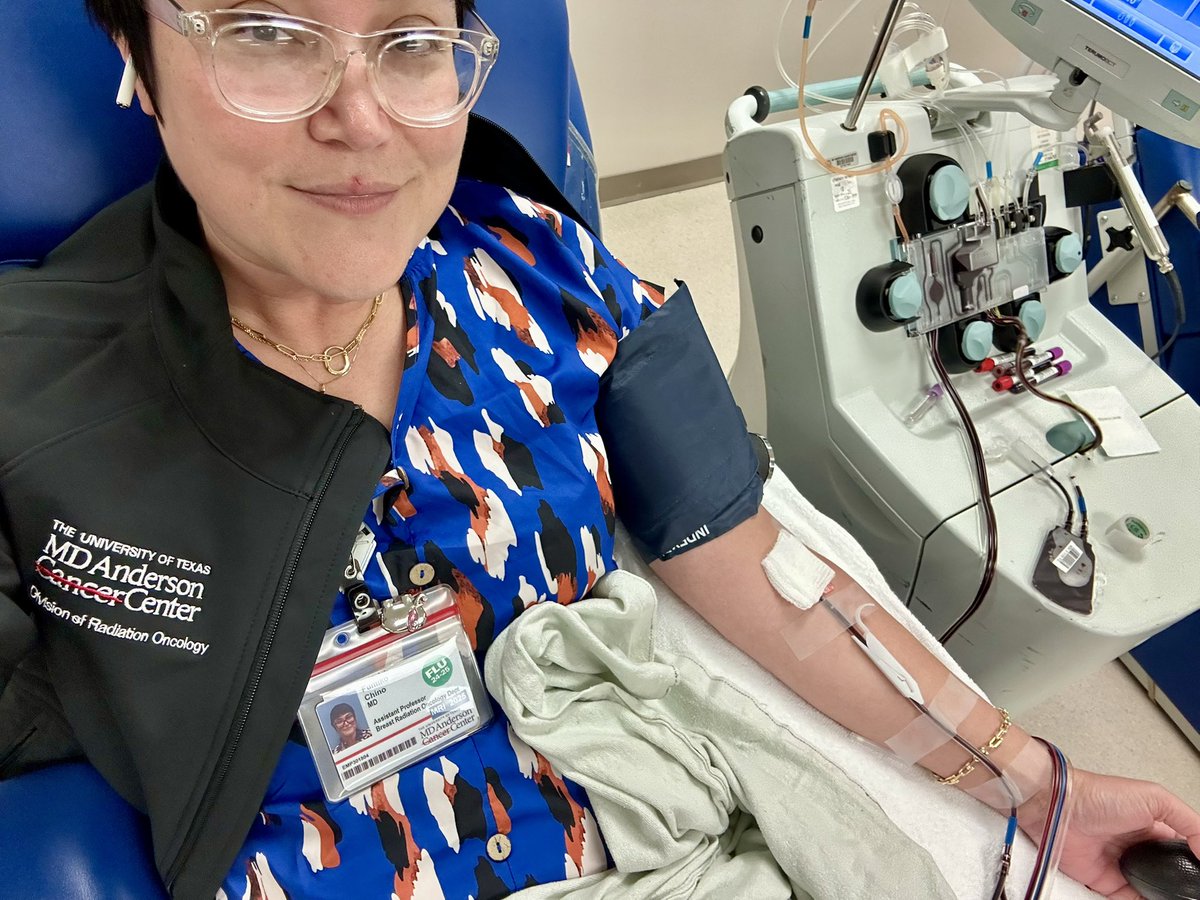 Fumiko Ladd Chino, MD, FASCO (@fumikochino) on Twitter photo Did you know you can donate blood in honor of an <a href="/MDAndersonNews/">MD Anderson Cancer Center</a> patient? If they don't need🩸, they get an honorarium credited to their account. I'm giving platelets today in honor of one of my pts. Talk about immediately reducing #financialToxicity in small but measurable ways! Did you know you can donate blood in honor of an <a href="/MDAndersonNews/">MD Anderson Cancer Center</a> patient? If they don't need🩸, they get an honorarium credited to their account. I'm giving platelets today in honor of one of my pts. Talk about immediately reducing #financialToxicity in small but measurable ways!