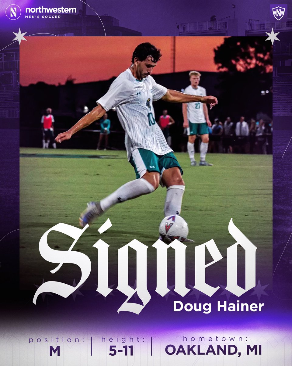 𝙒𝙞𝙡𝙙𝙘𝙖𝙩 📝   

Doug Hainer brings a wealth of experience at the Division I level with him to Evanston!