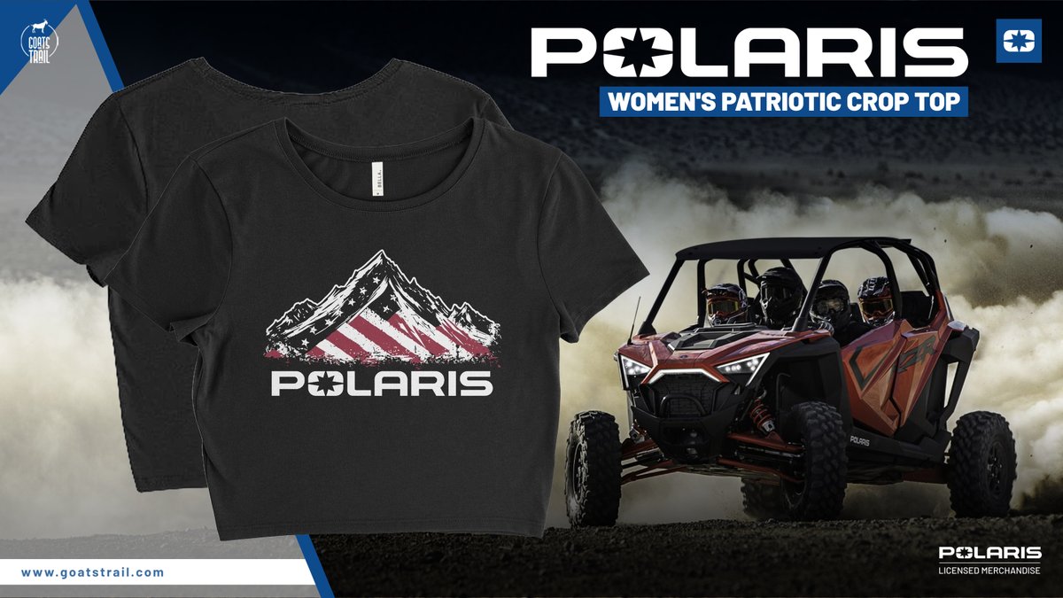 GoatsTrail's tweet image. 🇺🇸 Born to be bold. Cropped to ride. The Polaris® Women’s Patriotic Crop Top is your Independence Day MVP 💥

👉 goatstrail.com/collections/re…

#FourthOfJulyFit #WomenWhoRide #PolarisStyle #USAChic #FreedomLooksGood #OffRoadApparel #CropTopGoals