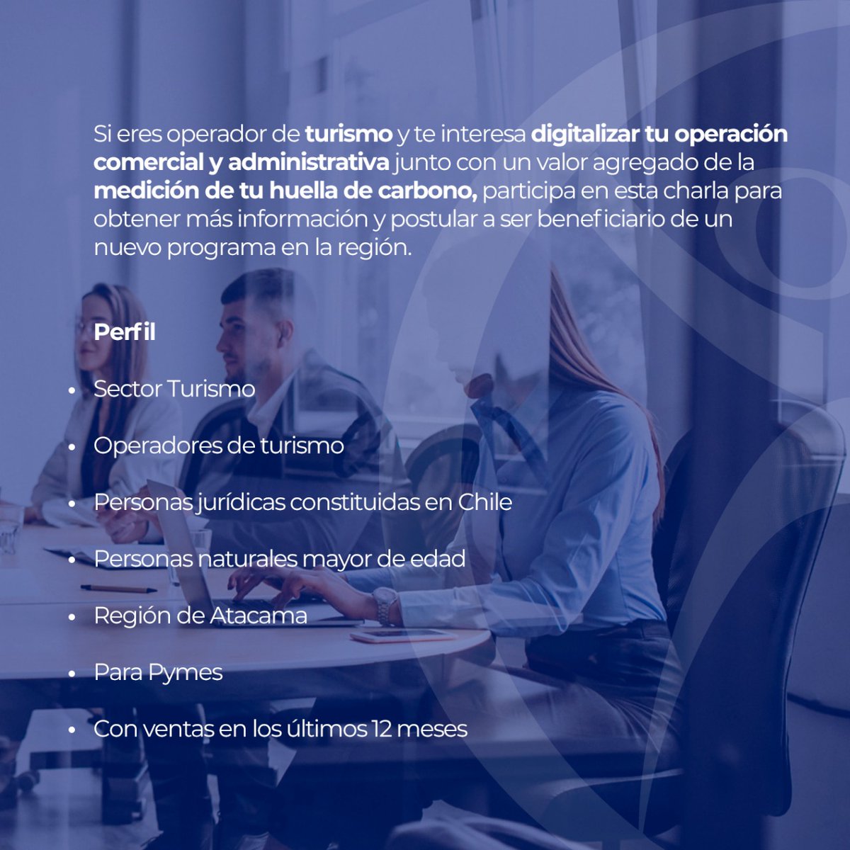 🚨 Turismo Atacama: digitaliza tu pyme y mide tu huella de carbono.

🗓 24 junio | 🕒 15:00 | 📍 Meet
👉 meet.google.com/dsi-cjdi-iyf
#TurismoAtacama #Gedes #TurShop