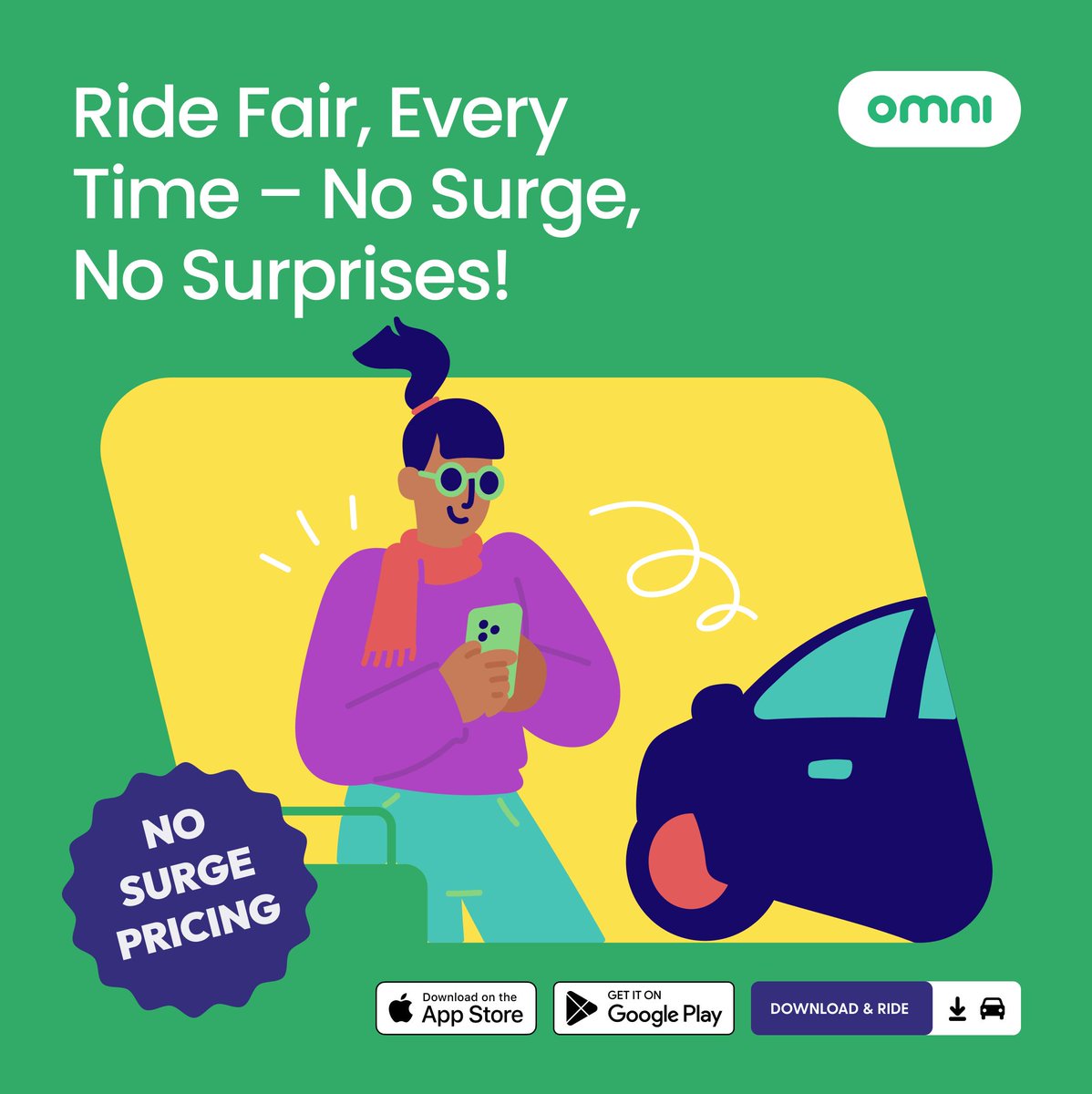 rideomniapp's tweet image. Book rides directly from drivers using OMNI’s platform. No surge or dynamic pricing. Just direct service, every time.

Ride Safely
Live Ride Tracking
Secure Payments

📲 Book with Omni today! Download the app 👇
buff.ly/shZ1dmm
#rideomniapp