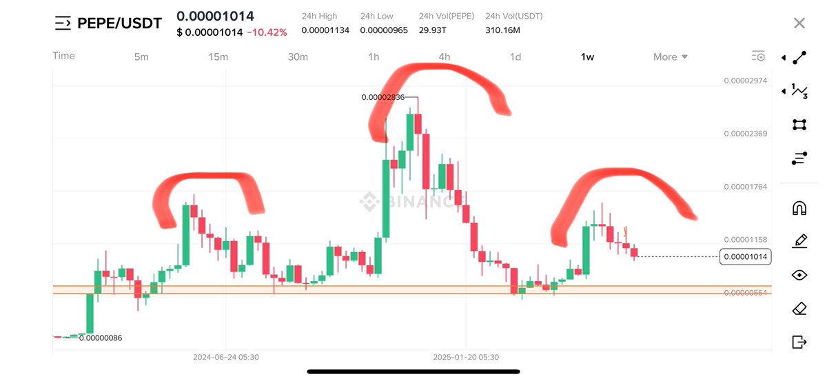 $PEPE chart is looking scary 🤯
