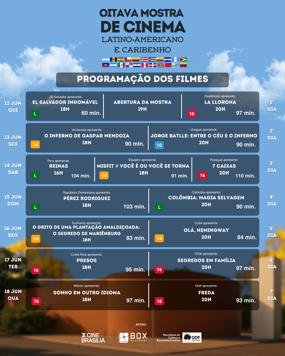 Embaixada do México no Brasil (@embamexbra) on Twitter photo 📽️ É hoje! 
Não perca “Sonho em Outro Idioma” — destaque mexicano da 8ª Mostra GRULAC!
🗓️⏰ 18 de junho às 18h
📍 Cine Brasília 
👉 Entrada gratuita
Uma história única sobre uma língua ancestral que está desaparecendo e com ela, um mundo de memórias, afetos e segredos. 📽️ É hoje! 
Não perca “Sonho em Outro Idioma” — destaque mexicano da 8ª Mostra GRULAC!
🗓️⏰ 18 de junho às 18h
📍 Cine Brasília 
👉 Entrada gratuita
Uma história única sobre uma língua ancestral que está desaparecendo e com ela, um mundo de memórias, afetos e segredos.