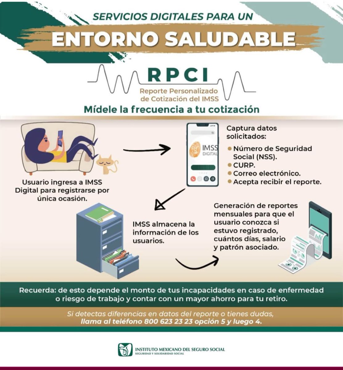 Tu_IMSSGto's tweet image. Obtén tu Reporte Personalizado de Cotización del IMSS en línea. #RCPI