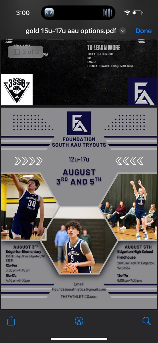 Foundation South tryouts for 12U-17U set❕Sign up on thefathletics.com/foundation-sou…