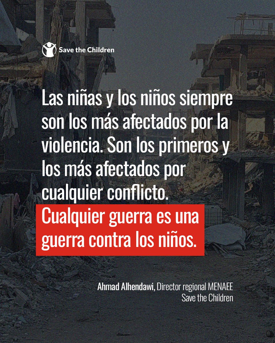 Las hostilidades en Medio Oriente van escalando 🚨 Mientras esto sucede, las niñas y niños deben refugiarse de la violencia, con la posibilidad de perder su hogar y su felicidad. 

 bit.ly/43y1bOo