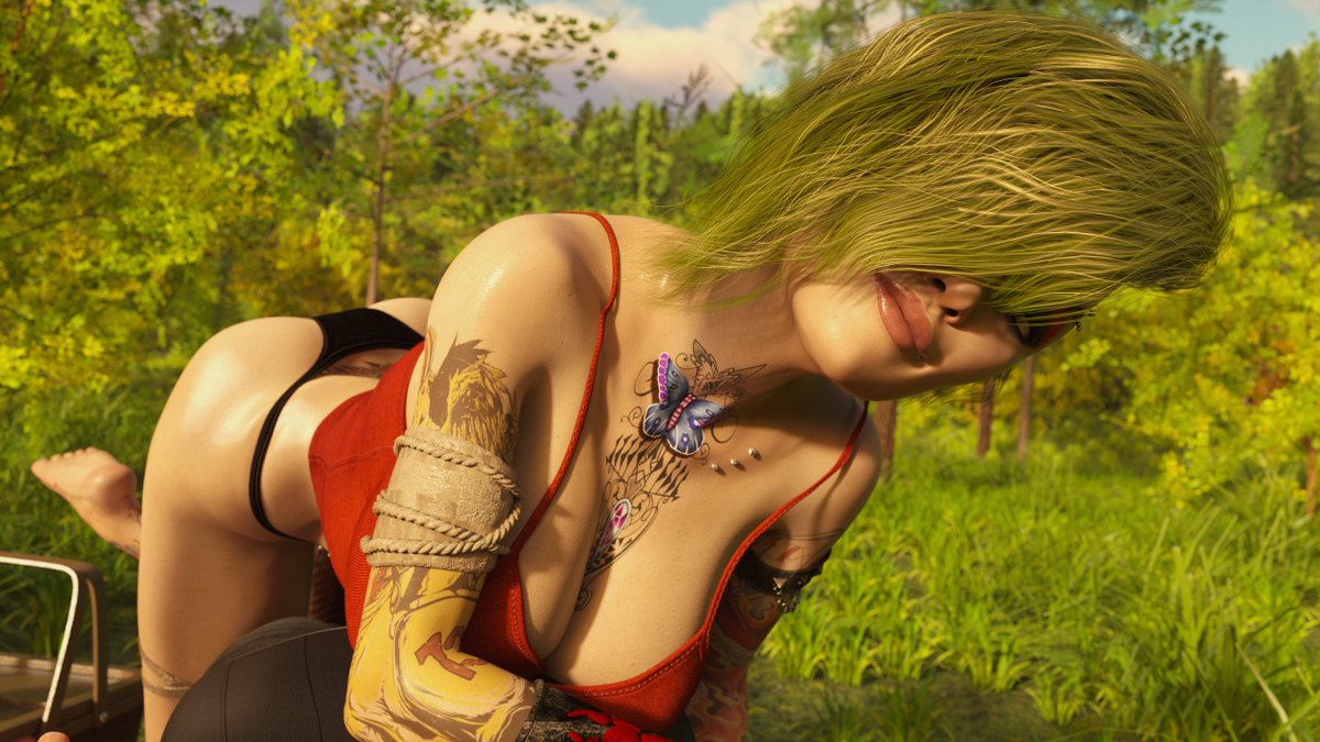 Wild girl in the wilderness.
#DAZ3D #digitalart #3DCG  

Photo Hunt [by Moochie] patreon.com/moochie_street