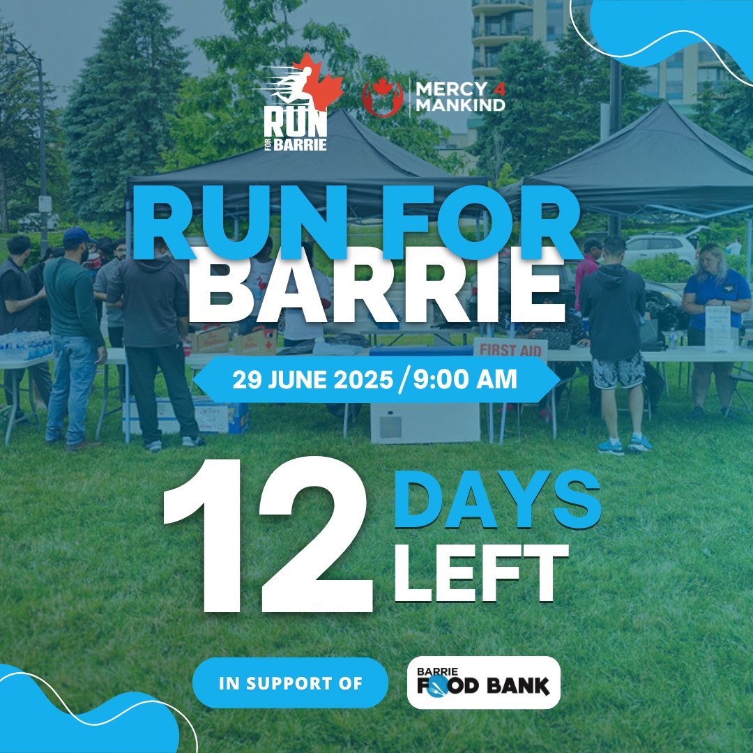 RunForBarrie's tweet image. 12 Days to Go!

Barrie—let’s do this!

Join us June 29 at 9 AM for RUN FOR BARRIE and support the Barrie Food Bank!

Run with purpose. Make it count.

Register now: raceroster.com/events/2025/98…

#runforbarrie #mercy4mankind #Barrie