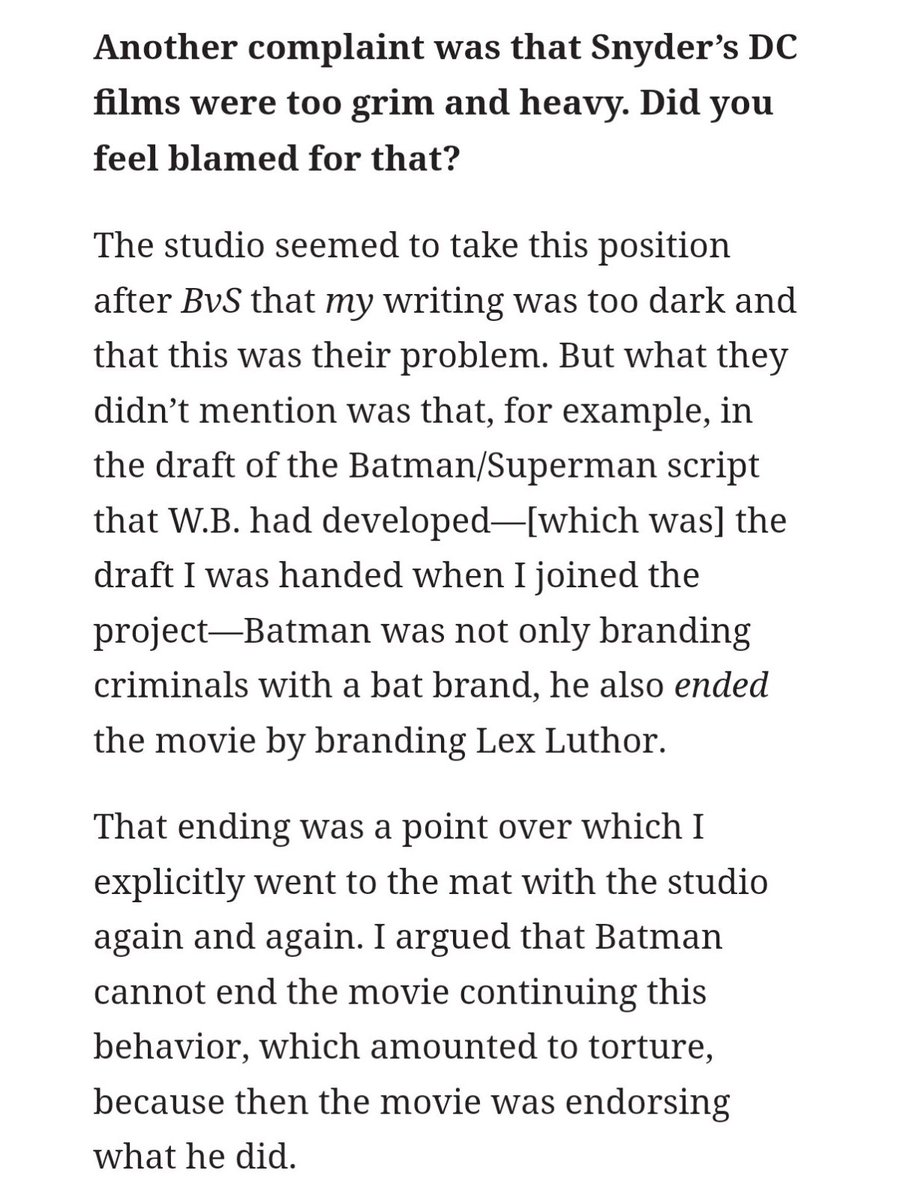 Thank you Chris Terrio