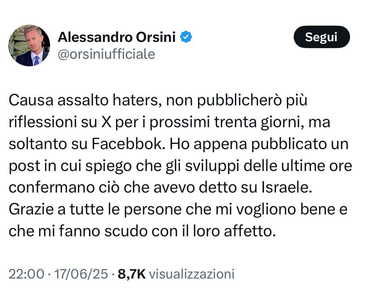 Israele: disperato 
Previsioni: azzeccate
Pubblicazioni: sospese
Operation: Clown 🤡