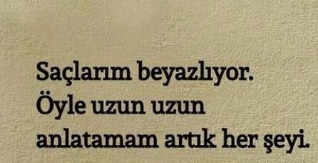 Yoruldum.