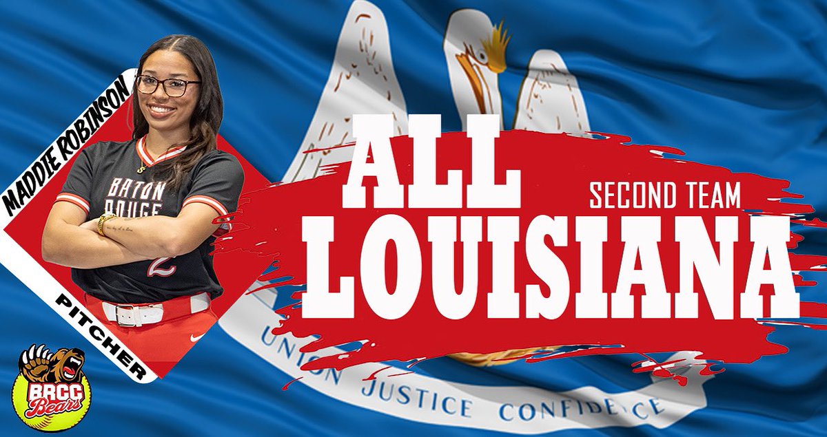 Bears Sophomore Pitcher Maddie Robinson lands another accolade. She's been chosen for the All Louisiana Second Team as a pitcher.

Maddie is now the second Bears Softball student athlete to achieve All Louisiana Team recognition in program history.