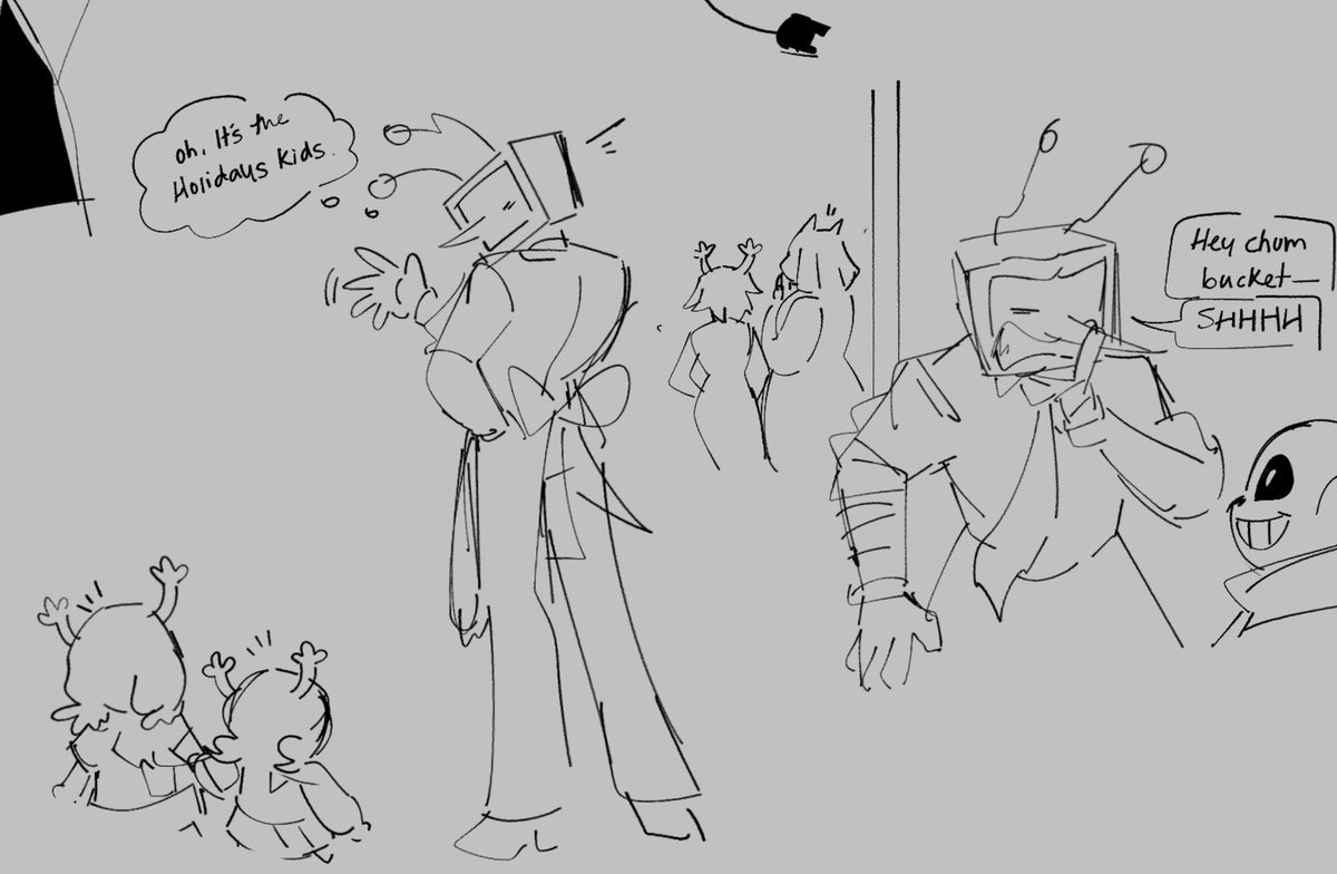 Tenna socializes with a few monster locals !

[ #tennadreemurAU #tenna #deltarunespoilers #deltarune #utdr ]