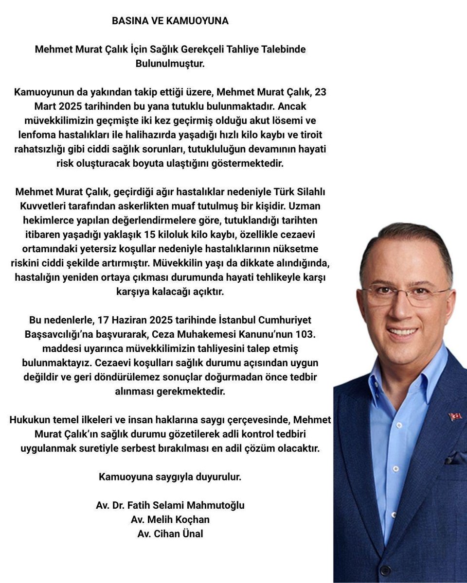 CMK 103.maddesi gereğince işlem yapılması lütuf değil, haktır.