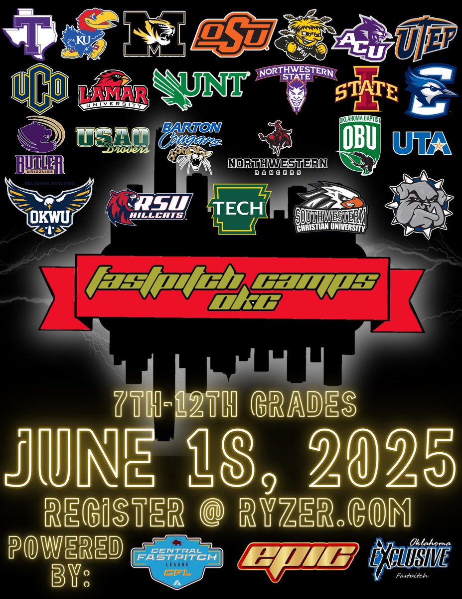 Can't wait to see you at camp tomorrow! 
<a href="/AndreaMVaughan/">Andrea Vaughan</a> <a href="/malorimbelcher/">Malori Moss Belcher</a> <a href="/rsusoftball/">RSU Softball</a> @UCOcoachdixon <a href="/UCOSoftball/">UCOSoftball</a> <a href="/CoachCodyWhite/">Cody White</a> <a href="/CoachJonHunter/">Jon Hunter</a> <a href="/Casady_Webb/">Casady Webb</a> <a href="/MeanGreenSB/">UNT Softball</a> <a href="/OSUcoachG/">Kenny Gajewski</a> <a href="/Coach_Shippy/">Vanessa Shippy (Fletcher)</a> <a href="/cowgirlsb/">OSU Cowgirl Softball</a> <a href="/CarsonDuBose/">Carson DuBose</a> <a href="/BCCSoftball/">Barton Softball</a>

<a href="/ar_prime_sb/">ARPrimeSB</a> 16u National
Recruiter: