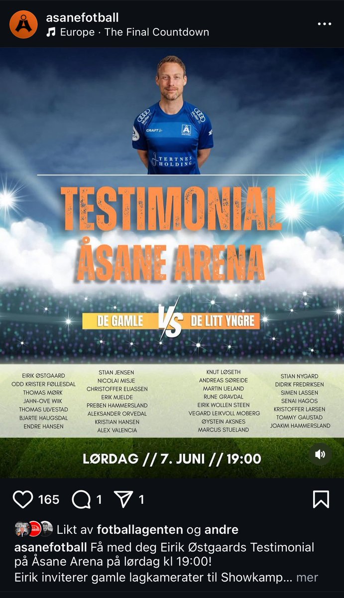 Siden <a href="/HognerX/">Hogner</a> avslører sitt oppheng på «Martyrer på Myrdal Gress» i siste HM, må jeg innom X for å fortelle at keeperlegenden og mannen skrev og fremførte sangen, Erik Østgaard, hadde sin testimonial for et par uker siden. I følge rapportene var det «harry på den gode måten»