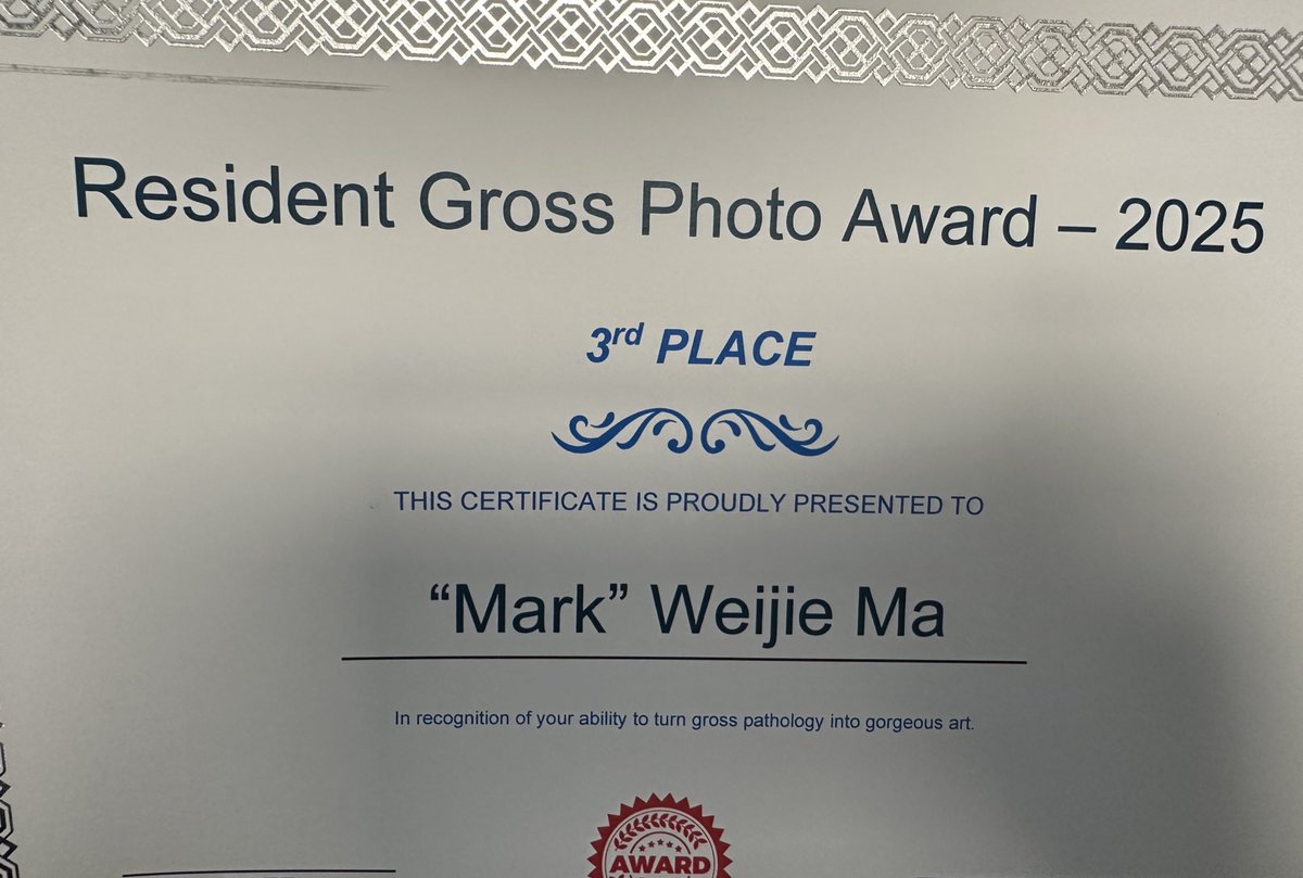 Weijie (Mark) Ma (@markma666666) on Twitter photo <a href="/DHPathRes/">Dartmouth Health Pathology Residency</a> <a href="/JCloutierMD/">Jeffrey Cloutier, MD, PhD</a> <a href="/AzizOuldIsmail/">A. Aziz Ould Ismail</a> Thanks for our department. Very lovely award. 😊 <a href="/DHPathRes/">Dartmouth Health Pathology Residency</a> <a href="/JCloutierMD/">Jeffrey Cloutier, MD, PhD</a> <a href="/AzizOuldIsmail/">A. Aziz Ould Ismail</a> Thanks for our department. Very lovely award. 😊