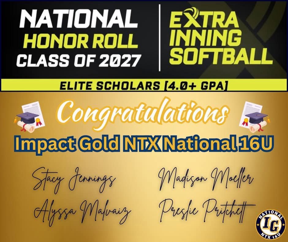 Stacy Jennings 2027 (@stacypitcher78) on Twitter photo So proud to be named an Extra Innings Elite Scholar along with 3 of my teammates! <a href="/ImpactGoldOrg/">Impact Gold Fastpitch</a> <a href="/Richlandsball/">Richland Softball</a> <a href="/coachjrtorres/">Coach Junior Torres</a> <a href="/fastpitchwatch/">Fastpitch Watch</a> <a href="/ExtraInningSB/">EXTRA INNING SOFTBALL</a> So proud to be named an Extra Innings Elite Scholar along with 3 of my teammates! <a href="/ImpactGoldOrg/">Impact Gold Fastpitch</a> <a href="/Richlandsball/">Richland Softball</a> <a href="/coachjrtorres/">Coach Junior Torres</a> <a href="/fastpitchwatch/">Fastpitch Watch</a> <a href="/ExtraInningSB/">EXTRA INNING SOFTBALL</a>