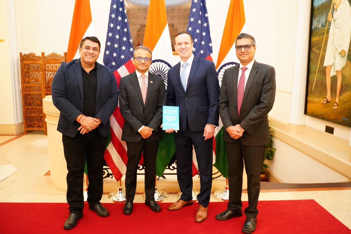 Ravi Karkara (@ravikarkara) on Twitter photo Honoured to present our book “AI for Food Movement” to Colonel John Spencer (<a href="/SpencerGuard/">John Spencer</a>) during his visit, following our earlier privilege of presenting it to Hon. Ambassador Binay Pradhanji (<a href="/binaysrikant76/">Binaya Pradhan</a>) and Hon. Deputy Consul General Vishal Harshji (<a href="/vishalharsh2001/">Vishal Harsh</a>). Honoured to present our book “AI for Food Movement” to Colonel John Spencer (<a href="/SpencerGuard/">John Spencer</a>) during his visit, following our earlier privilege of presenting it to Hon. Ambassador Binay Pradhanji (<a href="/binaysrikant76/">Binaya Pradhan</a>) and Hon. Deputy Consul General Vishal Harshji (<a href="/vishalharsh2001/">Vishal Harsh</a>).
