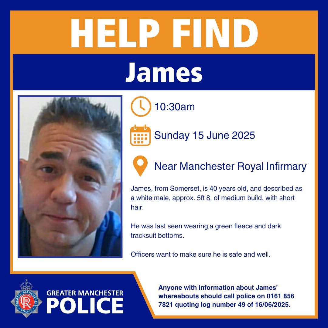 InsignificantMe's tweet photo. Jamie from somerset, last seen in Manchester at the #manchesterroyalinfirmary has been missing since Sunday please share, he's really unwell and his mother and family are extremely worried for his safety
@findjack23 🙏
#getjamiehome https://t.co/UDd2upK2wD