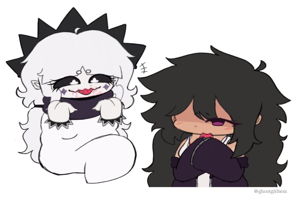 H : `` Yum ~ ! Thanks man ! <D ``

A : `` t-thank you ... ``