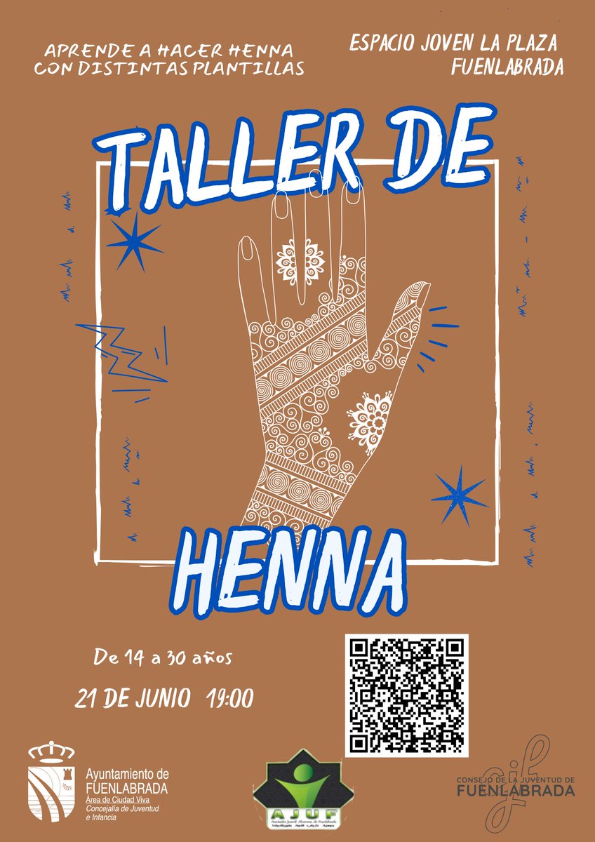 Este sábado vamos a hacer este taller de henna gratuito con la Asociación Ajuf, para apuntaros tenéis que rellenar este enlace, os esperamos!! 

docs.google.com/forms/d/1gIca7…