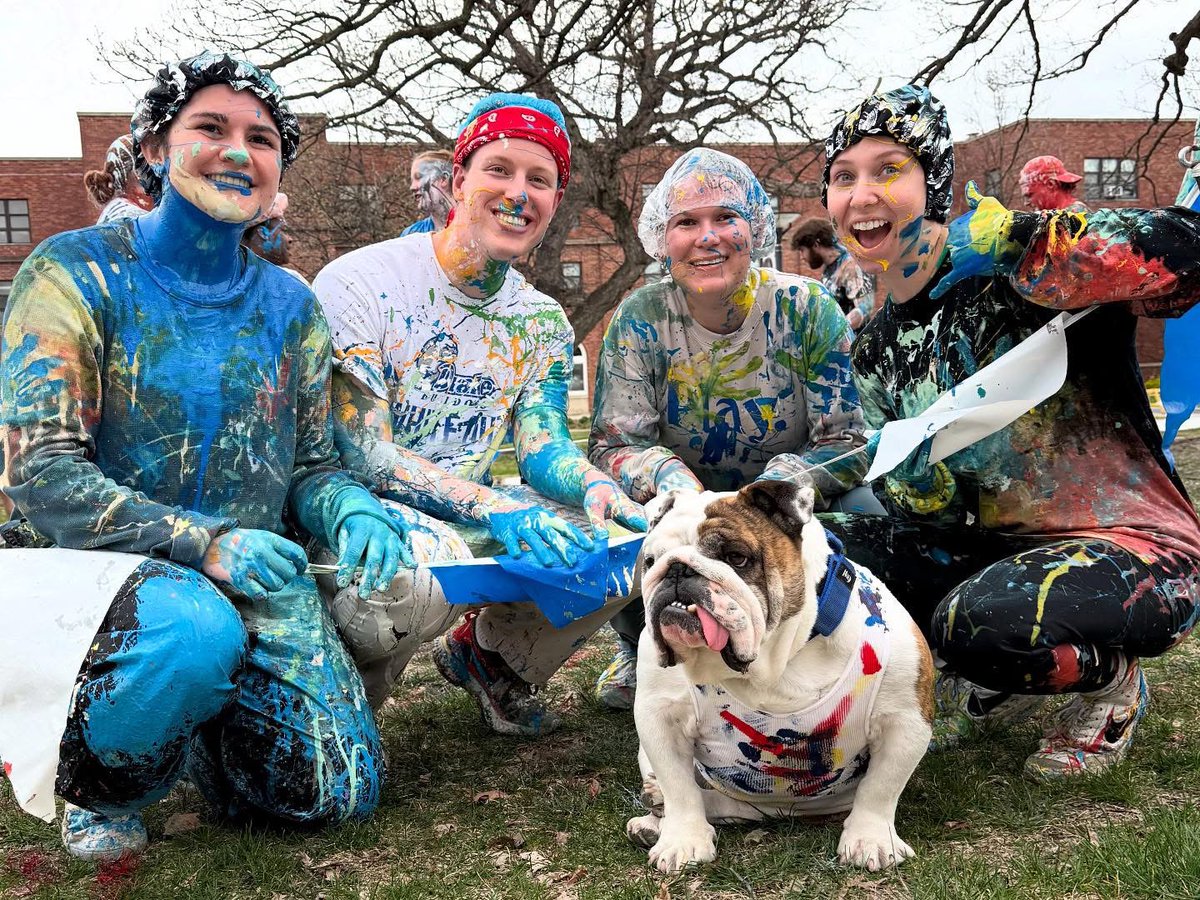 DrakeUniversity's tweet image. Happy #NationalMascotDay to our beloved @drakeugriff! 💙 From game days to campus events, you bring the Drake spirit to life with every wrinkled wiggle and playful snort. We couldn't be prouder to have the most paw-some mascot in the world! 🌎
